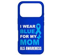 Je Porte du Bleu pour SENSIBILISER MA MÈRE À LA MALADIE Coque pour iPhone 17 Pro