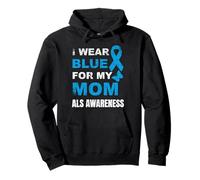 Je Porte du Bleu pour SENSIBILISER MA MÈRE À LA MALADIE Sweat à Capuche