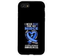 Je Porte du Bleu pour sensibiliser ma nièce à l'arthrite juvénile Coque pour iPhone SE (2020) / 7/8