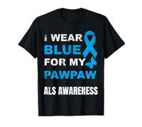 JE PORTE DU BLEU POUR SENSIBILISER MA PAPAYE À LA SLA T-Shirt
