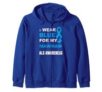 Je Porte du Bleu pour SENSIBILISER MA Population À LA MALADIE DE LA Mawmaw Sweat à Capuche