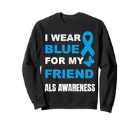 Je Porte du Bleu pour SENSIBILISER Mon AMI À LA MALADIE Sweatshirt