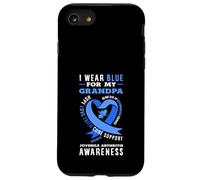 Je Porte du Bleu pour sensibiliser Mon Grand-père à l'arthrite juvénile Coque pour iPhone SE (2020) / 7/8