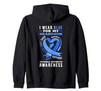 Je Porte du Bleu pour sensibiliser Mon Petit-Fils à l'arthrite juvénile Sweat à Capuche