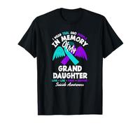 Je Porte du Bleu Sarcelle et du Violet à la mémoire de ma Petite-Fille T-Shirt