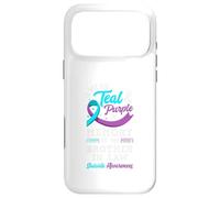 Je Porte du Bleu Sarcelle et du Violet à la mémoire de Mon Beau-frère Coque pour iPhone 17 Pro Max