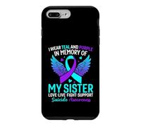 Je Porte du Bleu Sarcelle et du Violet pour prévenir Le Suicide de ma sœur Coque pour iPhone 7 Plus/8 Plus