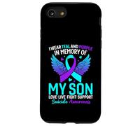 Je Porte du Bleu Sarcelle et du Violet pour prévenir Le Suicide de Mon Fils Coque pour iPhone SE (2020) / 7/8
