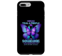 Je Porte du Bleu Sarcelle et du Violet pour Quelqu'un Qui me Manque Tous Les Jours Coque pour iPhone 7 Plus/8 Plus