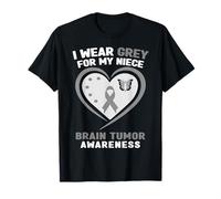 Je porte du gris pour la sensibilisation aux tumeurs cérébrales de ma nièce T-Shirt