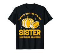 Je Porte du Jaune pour la Sensibilisation au Cancer des os de ma sœur T-Shirt