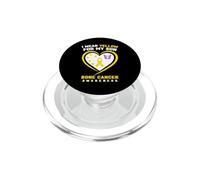 Je Porte du Jaune pour la Sensibilisation au Cancer des os de Mon Fils PopSockets PopGrip pour MagSafe