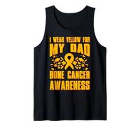 Je Porte du Jaune pour la Sensibilisation au Cancer des os de Mon père Débardeur