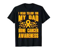 Je Porte du Jaune pour la Sensibilisation au Cancer des os de Mon père T-Shirt