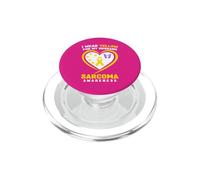 Je Porte du Jaune pour la Sensibilisation au Cancer du sarcome de Mon Mari PopSockets PopGrip pour MagSafe