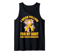Je Porte du Jaune pour ma Tante Sensibilisation au Cancer des os Débardeur