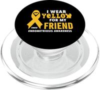 Je Porte du Jaune pour Mon ami Endo Awareness PopSockets PopGrip pour MagSafe