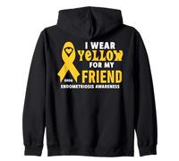 Je Porte du Jaune pour Mon ami Endo Awareness Sweat à Capuche