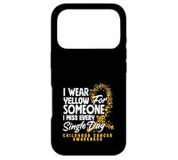 Je Porte du Jaune pour Quelqu'un Qui me Manque Chaque Jour Pendant Mon enfance Coque pour iPhone 17 Pro