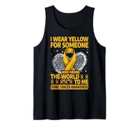 Je Porte du Jaune pour Quelqu'un Qui Signifie Le Monde pour Moi Débardeur