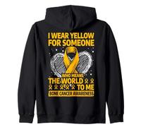 Je Porte du Jaune pour Quelqu'un Qui Signifie Le Monde pour Moi Sweat à Capuche