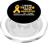 Je Porte du Jaune pour sensibiliser ma Belle-Fille à l'endométriose PopSockets PopGrip pour MagSafe