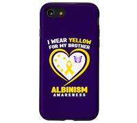 Je Porte du Jaune pour sensibiliser Mon frère à l'albinisme Coque pour iPhone SE (2020) / 7/8