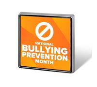 Je porte du orange pour la Journée de l'unité, le Mois de la lutte contre le harcèlement scolaire, badges carrés, épinglettes, boutons en émail, décorations de fête