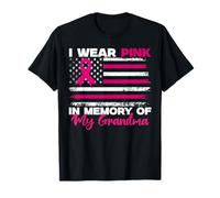 Je Porte du Rose en Souvenir de la Sensibilisation au Cancer du Sein de ma Grand-mère T-Shirt