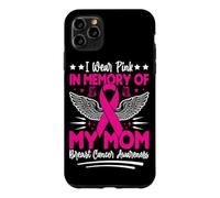 Je Porte du Rose en Souvenir de la Sensibilisation au Cancer du Sein de ma mère Coque pour iPhone 11 Pro Max