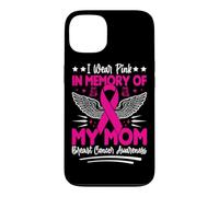 Je Porte du Rose en Souvenir de la Sensibilisation au Cancer du Sein de ma mère Coque pour iPhone 13