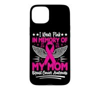 Je Porte du Rose en Souvenir de la Sensibilisation au Cancer du Sein de ma mère Coque pour iPhone 15 Plus