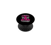 Je Porte du Rose en Souvenir de la Sensibilisation au Cancer du Sein de ma mère PopSockets PopGrip Adhésif