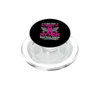 Je Porte du Rose en Souvenir de la Sensibilisation au Cancer du Sein de ma mère PopSockets PopGrip pour MagSafe