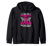 Je Porte du Rose en Souvenir de la Sensibilisation au Cancer du Sein de ma mère Sweat à Capuche
