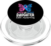 Je Porte du Rose et du Bleu pour ma Fille PopSockets PopGrip pour MagSafe