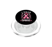 Je Porte du Rose pour la Sensibilisation au Cancer de Mon conjoint PopSockets PopGrip pour MagSafe