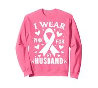 Je Porte du Rose pour la Sensibilisation au Cancer de Mon Mari Sweatshirt