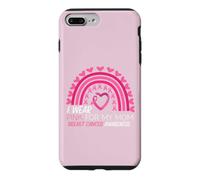 Je Porte du Rose pour la Sensibilisation au Cancer du Sein de ma mère Coque pour iPhone 7 Plus/8 Plus