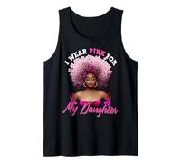 Je Porte du Rose pour Le Cancer du Sein de ma Fille, Maman, Papa Débardeur