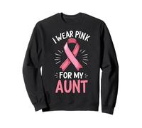 Je Porte du Rose pour Le Soutien de Sensibilisation au Cancer de ma Tante Sweatshirt