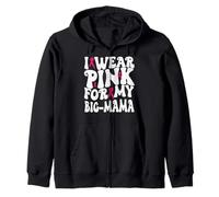 Je Porte du Rose pour Les Enfants de ma Grande Maman Qui sensibilise au Cancer du Sein Sweat à Capuche