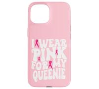 Je Porte du Rose pour Les Enfants de My Queenie Breast Cancer Awareness Coque pour iPhone 15