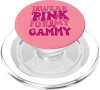 Je Porte du Rose pour ma Campagne de Sensibilisation au Cancer du Sein PopSockets PopGrip pour MagSafe