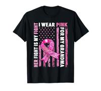 Je Porte du Rose pour ma Grand-mère American Breast Cancer Awareness T-Shirt