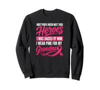 Je Porte du Rose pour ma Grand-mère élevée par Un héros du Cancer du Sein Sweatshirt