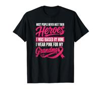 Je Porte du Rose pour ma Grand-mère élevée par Un héros du Cancer du Sein T-Shirt Graphique avec Valeur