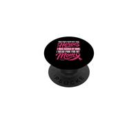 Je Porte du Rose pour ma mère élevée par Un héros du Cancer du Sein PopSockets PopGrip Adhésif