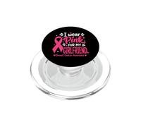 Je Porte du Rose pour ma Petite Amie Sensibilisation au Cancer du Sein PopSockets PopGrip pour MagSafe