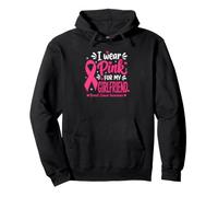 Je Porte du Rose pour ma Petite Amie Sensibilisation au Cancer du Sein Sweat à Capuche
